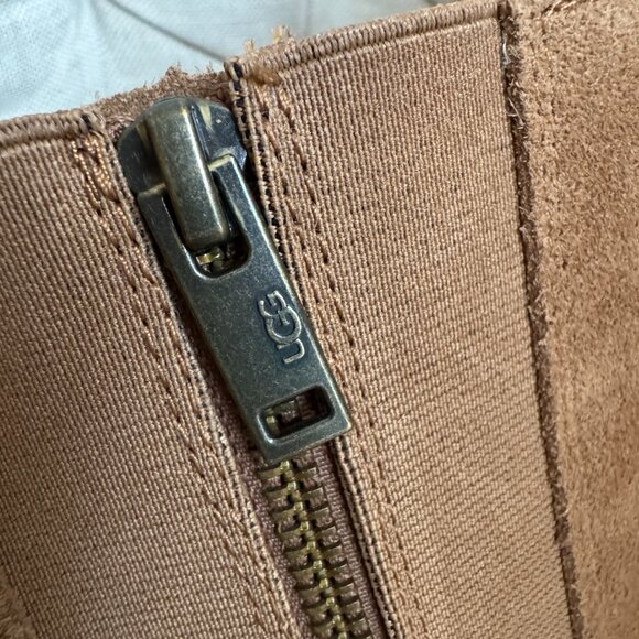 UGG Classic Twin Seam New Heights Platform Boots – Chestnut Suede (Size 7) NWT/N - Picture 12 of 15